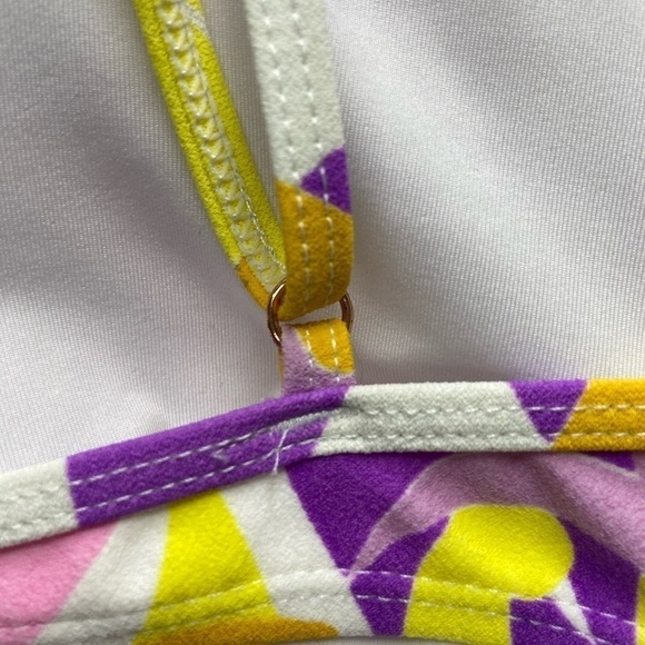 BCBG Generation Multi Color Floral Bikini Top Large with Underwire - Picture 5 of 12